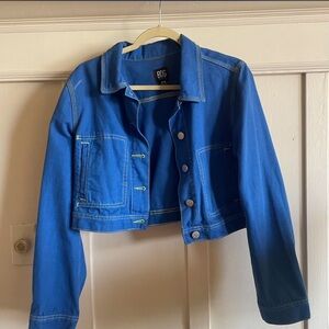 BDG Vibrant Blue Cropped Denim Jacket